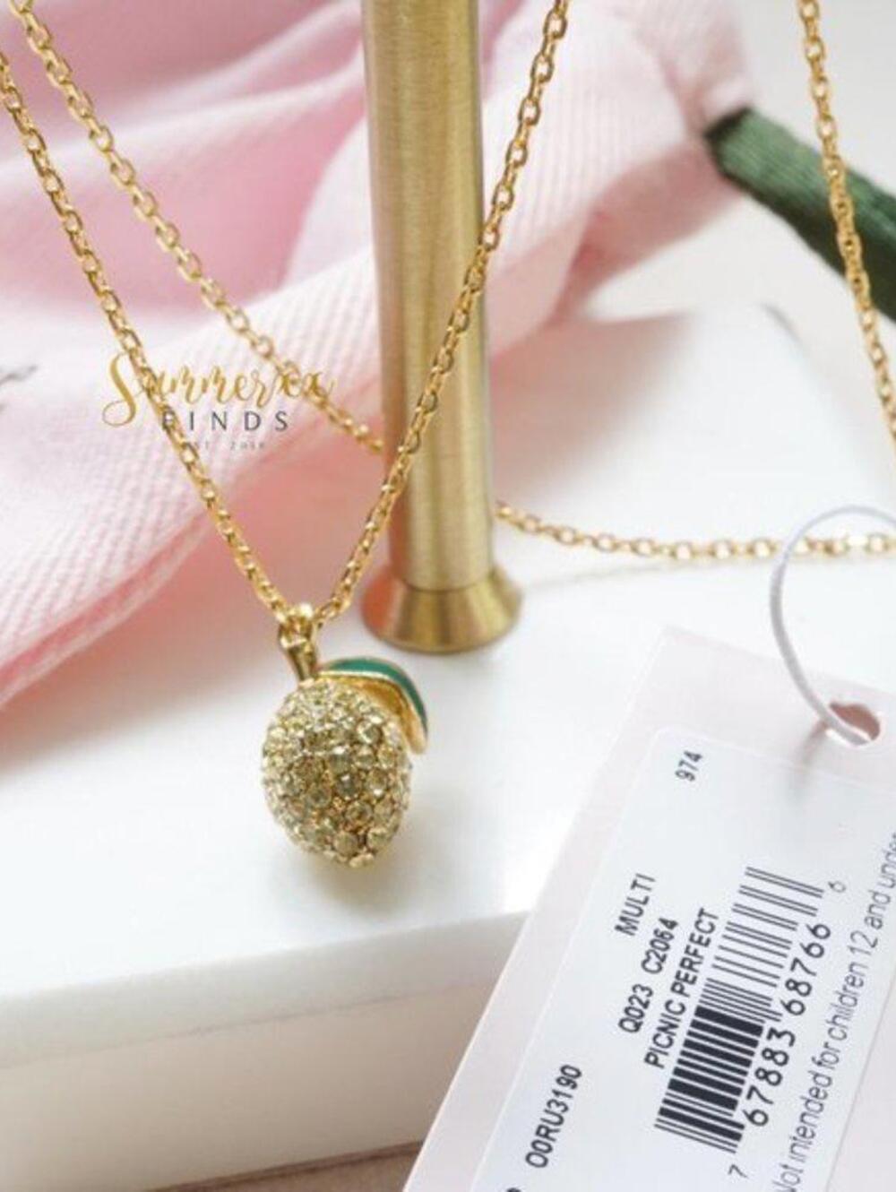 Kate Spade Picnic Perfect Lemon Mini Pendant Necklace